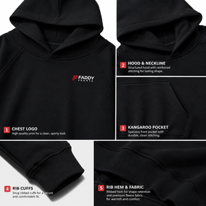 เสื้อฮู้ดดี้ผู้ชายไซส์ใหญ่ ผ้าฝ้าย 100% คุณภาพสูง หนานุ่ม สกรีนโลโก้ได้ สไตล์สตรีทแวร์ ยูนิเซ็กส์ เสื้อฟลีซเปล่า ขายส่ง - Product Image 3