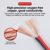 Harga Pabrik Kabel Paralel 2 Inti RVB Fleksibel Berisolasi PVC 2*0.3/0.5/0.75/1/1.5mm² PVC Tembaga Murni RVB untuk Kabel Internal