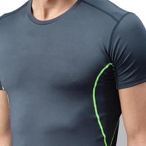 Camisetas de Gimnasio para Hombre, Ropa Deportiva, Impresión de Logotipo Personalizado, Camisetas de Cuello Redondo de Secado Rápido, Ropa de Fitness, Servicio OEM, 100% Algodón - Product Image 3