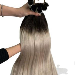 Extensions de cheveux humains Remy russes non traités les plus vendues, tissage de cheveux à double trame, livraison rapide mondiale, lisses - Product Image 3