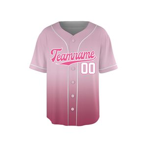 เสื้อเบสบอลทีมสั่งทำพิเศษ แขนสั้นติดกระดุมเต็มตัว ผ้าโพลีเอสเตอร์ 100% ระบายอากาศ แห้งเร็ว รับผลิตแบบ OEM ODM ขายส่งจากโรงงาน - Product Image 2