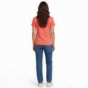 Camiseta de Cuello Redondo Estampada para Mujer, 100% Algodón, Corte Regular, Manga Corta, Informal, de BD - Product Image 6