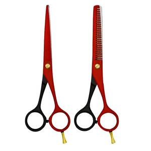 Ciseaux de coiffure professionnels en acier inoxydable 440C, lame tranchante, manche long, pour droitiers, manche en plastique - Product Image 6