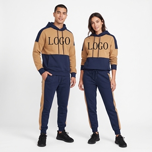 Conjunto Deportivo Personalizado de 500 g/m², 100 % Algodón, Sudadera con Capucha y Pantalones Deportivos, Conjunto Deportivo Informal para Hombre - Product Image 2