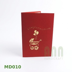 Cartes de vœux 3D traditionnelles faites à la main en papier plié, souvenirs pour la fête des mères, la Saint-Valentin, la fête des pères, les baby showers et les anniversaires - Product Image 6