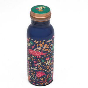 <b>750ml</b> Pure Copper Water <b>Bottle</b> for Everyday Hydration Reusable Drinking Flask for Office Home Travel Yoga and Wellness - Product Image 3