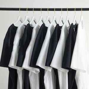 Custom 100% Cotton Knitted Regular Fit <b>Short</b> <b>Sleeve</b> Breathable Washed Front Solid <b>Men's</b> Casual T-Shirts-White Custom Colors - Product Image 4