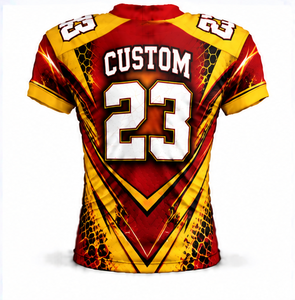 Maillot de football américain extensible pour hommes, personnalisé par sublimation, uniforme d'équipe respirant à séchage rapide en polyester, vente en gros pour le sport - Product Image 5
