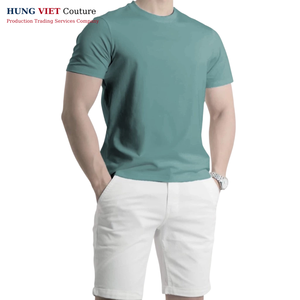 เสื้อยืดผ้าฝ้ายผู้ชายพิมพ์โลโก้ได้ตามต้องการ160gsm ระดับพรีเมียม100% - Product Image 1