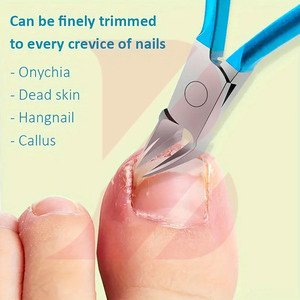 Cortacutículas de acero inoxidable personalizados con logotipo propio para uso en salones de belleza, herramienta de manicura duradera con mango de fácil agarre. - Product Image 6