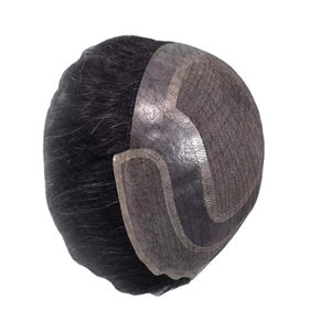 Toupee para Hombre Taz Hair, Peluca de Cabello Humano 100%, Densidad 60%-150%, Cabello Remy Indio, Resistente al Agua, Suave, Ondulado Profundo - Product Image 1