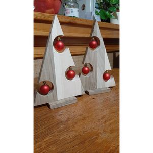 Festive Shelf Display Decorative <b>Wooden</b> and MDF <b>Christmas</b> <b>Tree</b> - Product Image 5