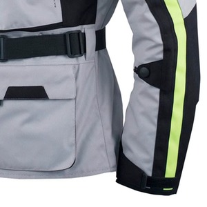 Vêtements de sport pour moto de course, veste en polyester/coton coupe-vent de haute qualité avec logo imprimé sur le devant, couleur grise pour hommes - Product Image 6