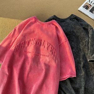 Camisetas de Hombre al por Mayor, Personalizadas con Relieve, Tallas Grandes, 100% Algodón, Estilo Hip-hop Urbano, de Lujo, de Marca Famosa, con Diseño Impreso - Product Image 2