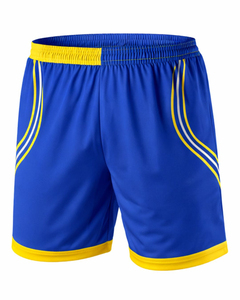 Conjunto de Fútbol Amarillo y Azul para Hombre, Camiseta y Pantalones Cortos Transpirables de Poliéster para Entrenamiento, Partido y Deportes de Equipo - Product Image 6