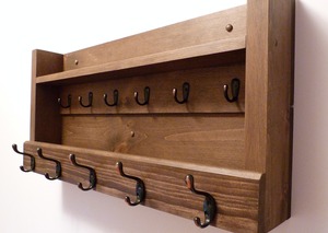 Natural Wooden Wall Hanger Cheap Price Handmade Wall <b>Hooks</b> for Entryway Bedroom and Bathroom - Product Image 3