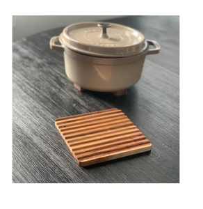 High Quality Luxury Wood <b>Trivet</b> Food Grade & Eco-Friendly Custom Shape & Logo 5mm Thickness Table Decoration Mats Pads Wholesale - Product Image 1