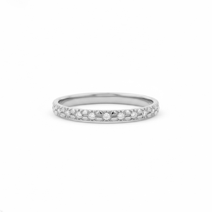 Manufacturing DEF Color VS VVS Clarity Round Lab Grown Diamond 9K 10K 14K 18K Solid Gold <b>Wedding</b> Band Ring Micro Pave Band - Product Image 3