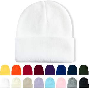 Bonnet en laine Jacquard 100% avec logo personnalisé Bonnet en tricot d'hiver pour vêtements de plage Bonnet tricoté en acrylique OEM pour le voyage - Product Image 3