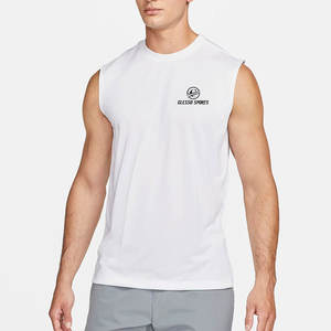 Chemises sans manches pour hommes, décontractées, pour la gym, le fitness, la musculation, l'été, en coton, pour l'entraînement - Product Image 1