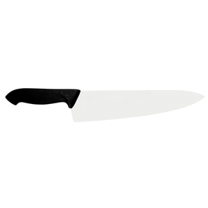 Couteaux de chef haut de gamme avec manche antidérapant texturé noir et lame large pour la cuisine professionnelle et la préparation des repas - Product Image 1