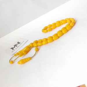 MN EXPORTS - Misbah/Tasbih de Ámbar Pulido Ecológico, Resina, Decoración Islámica Musulmana para el Hogar, Cuentas de Oración para la Vida Diaria, Alta Calidad - Product Image 4