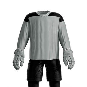 Men's Ice Hockey Jersey Full Sleeve V-Neck 100% Polyester <b>Mesh</b> Sublimated Custom Logo, name, number Adult Regular Fit - Product Image 3
