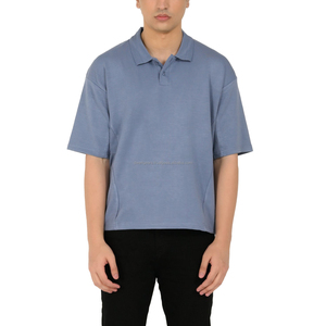 เสื้อโปโลลำลองสำหรับผู้ชาย ผลิตจากผ้าฝ้ายผสมที่ระบายอากาศได้ดี น้ำหนักเบา รับผลิตตามแบบ พร้อมโลโก้สั่งทำ รับผลิต OEM แบรนด์ส่วนตัว ขายส่งจำนวนมาก - Product Image 4