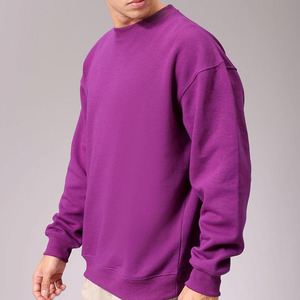 Sweat-shirts d'hiver surdimensionnés en coton avec logo personnalisé, coupe ample, épaules tombantes, haute qualité, en vente - Product Image 3