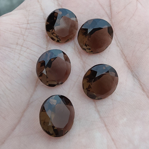 Quartz fumé naturel, taille facetée, forme ronde, pierre précieuse calibrée pour la fabrication de bijoux, toutes tailles en gros - Product Image 6