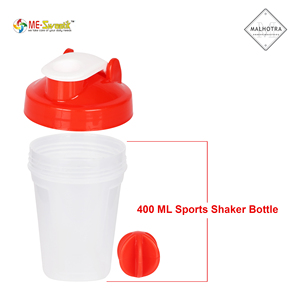 ขวดเชคเกอร์ PP ขนาด 400 มล. พร้อมลูกบอลผสม ปลอดสาร BPA เกรดอาหาร ป้องกันการรั่วซึม ใช้ซ้ำได้ เหมาะสำหรับกิจกรรมกลางแจ้ง - Product Image 2