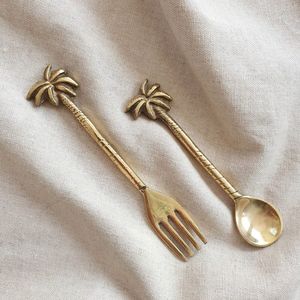 Heavy Duty Metal Salad Server Set Durable Metal <b>Serving</b> <b>Spoon</b> And Fork For Commercial Kitchen And Catering - Product Image 3