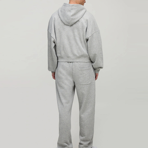 Conjunto Deportivo de Invierno de Algodón Personalizado de Alta Calidad para Hombre, Talla Grande, Cierre de Cremallera, Transpirable y Ecológico - Product Image 2