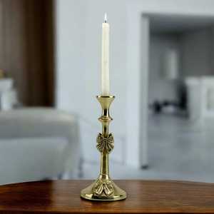 Luster Aluminum Handmade Eco-Friendly Durable Candlestick <b>Holder</b> with <b>Bow</b> Design for Religious Activities - Product Image 4