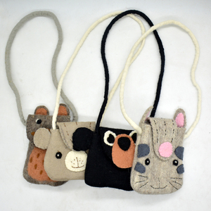 Wholesale Mini <b>Felt</b> <b>Animal</b> Crossbody Bag for Kids | Handmade Wool <b>Felt</b> Bear Coin Purse | Custom Toddler Small Messenger Bag with - Product Image 5