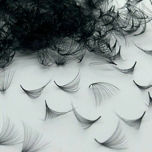 Fibras PBT Coreanas de Tallo Corto, Abanicos Preformados Hechos a Mano 20D 0.05/0.07 Extensiones de Pestañas en Abanico, 1200 Abanicos de Volumen Preformados, Vietnam - Product Image 5