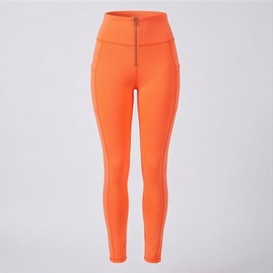 High Waisted Womens Nylon Spandex Workout Leggings Seamless Yoga Pants Summer Active Wear Gym Fitness Running Tights - Product Image 1