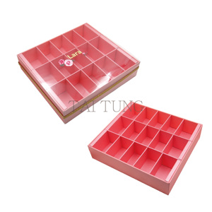 Cajas de embalaje para 2-15 compartimentos de galletas, chocolate, macarons, empaques de papel personalizados. - Product Image 1