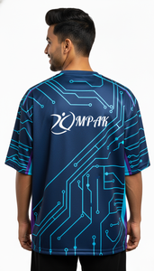 T-shirt oversize streetwear à sublimation pour homme – Coupe décontractée et tendance - Product Image 4