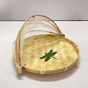 Couverture alimentaire en bambou pliable, protection contre les insectes pour comptoir de cuisine - Product Image 1