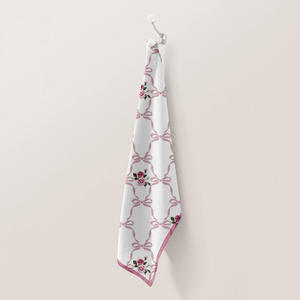 Torchon de cuisine 100% coton, séchage rapide, écologique, imprimé avec un motif en dentelle, torchon de cuisine à prix d'usine - Product Image 2