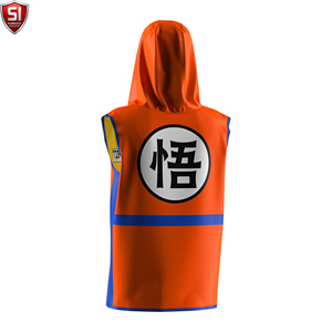 Al por mayor Bata de boxeo sin mangas con capucha para hombre, para entrenamiento de gimnasio y MMA, corte ajustado, talla XL, ropa deportiva con logotipo personalizado, de poliéster y algodón - Product Image 2