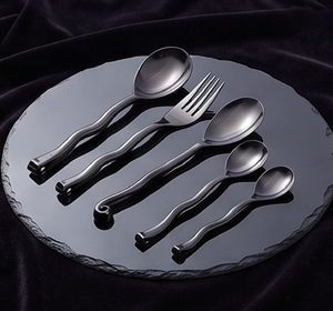 Ensemble de couverts modernes en métal avec finition miroir haute brillance, compatibles lave-vaisselle, ustensiles de camping, cuillère, fourchette, couteau pour la cuisine - Product Image 3