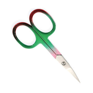 Ciseaux professionnels incurvés en acier inoxydable pour soins des ongles et des cuticules, avec lame tranchante, design simple, trou carré, logo personnalisé - Product Image 4