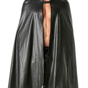 Capa Kinky para Hombre, Estilo Cuero Negro, Ropa de Club Fetichista, Atuendo Sexy para Fiesta Nocturna, Impermeable, Transpirable, Formal - Product Image 3