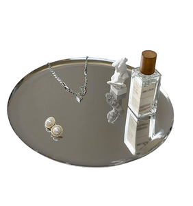 Brass Metal Serving & <b>Decorative</b> Vanity Tray for <b>Dressing</b> <b>Table</b> Round Shape Wedding and Hotel Accessories Supplies - Product Image 3