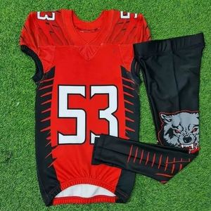 Hot Quality Men's American Football Uniform Custom Color Tackle Twill Name and Number Display <b>Padded</b> Pant Plus Size - Product Image 1
