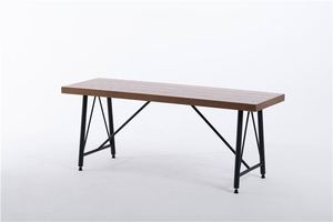 Banco comedor de lujo tapizado con marco de madera para hoteles - Product Image 2