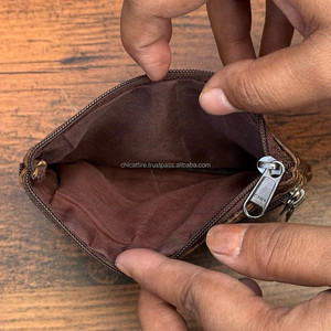 Nouvelle mode porte-monnaie mince en cuir recyclé coloré avec fermeture éclair pour femmes fille dame porte-monnaie porte-monnaie porte-monnaie - Product Image 6