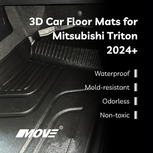 แผ่นปูรถกันลื่นสำหรับ Mitsubishi Triton 2020 + แผ่นกันลื่นทนทานทุกสภาพอากาศ - Product Image 5